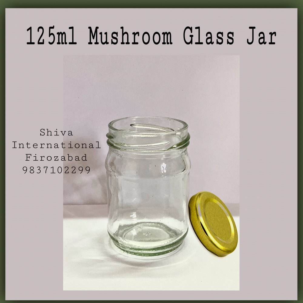 Metal Lug Cap 100 Ml Mushroom Glass Jar