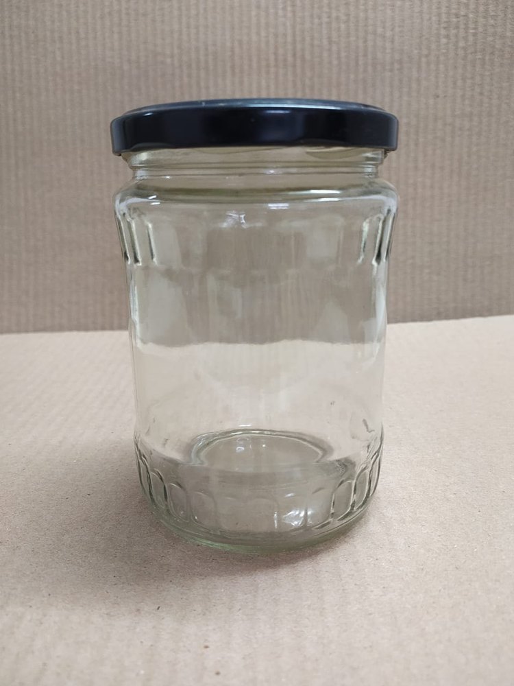 700 ML Flint Round Glass Jar