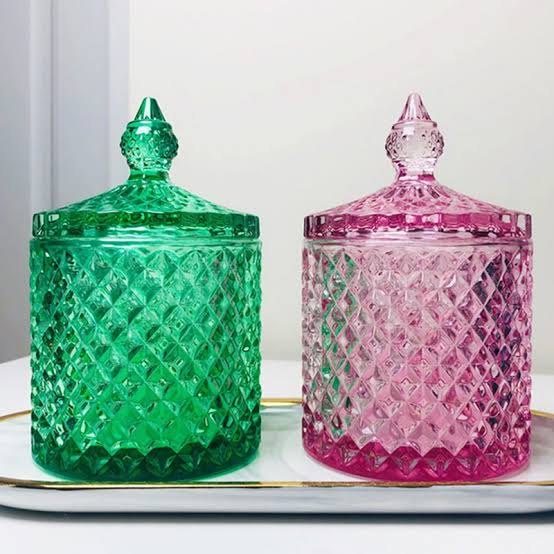 300 ml Crystal Diamond candy jar, For Food Storage