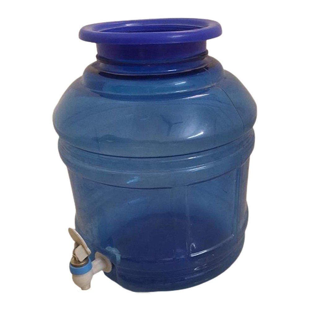 Blue Plastic Water Container, Capacity: 5 Liter