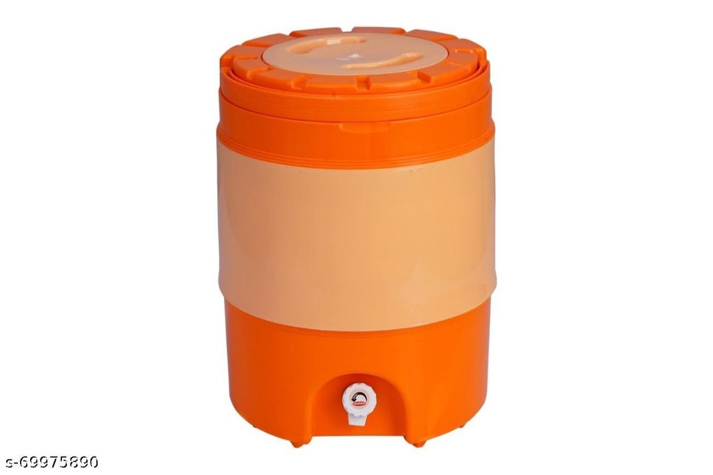 Orange Plastic Water Container, Capacity: 19 L