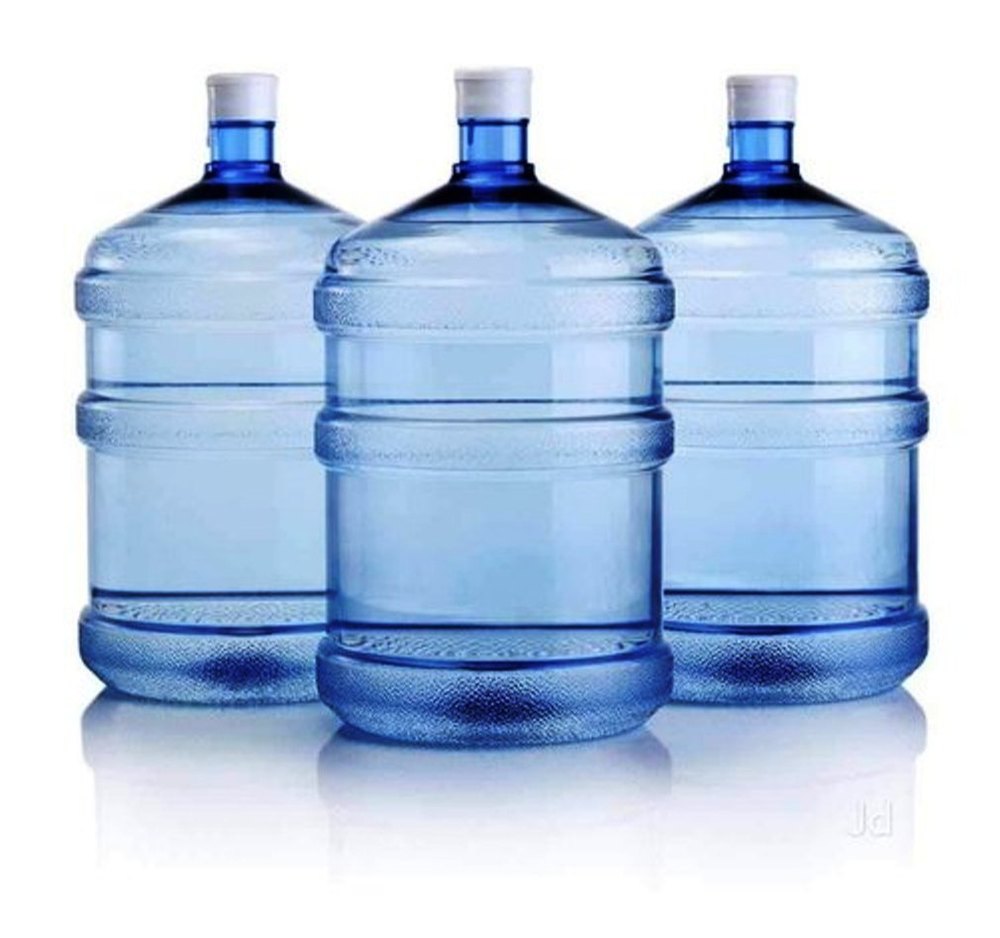 Plastic Blue Packed Drinking Water Jug, For Home, Capacity: 20 Litres