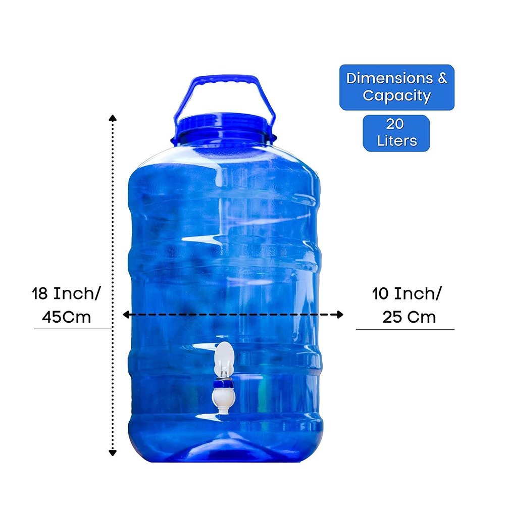 Screw Cap 20 Liter Plastic Water Jar