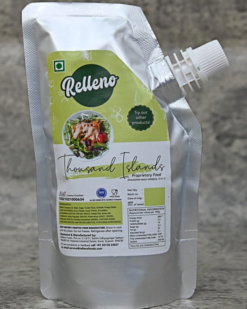 Relleno Thousand Island Dipping Sauce, Packaging Type: Pouch, Packaging Size: 200 Gm