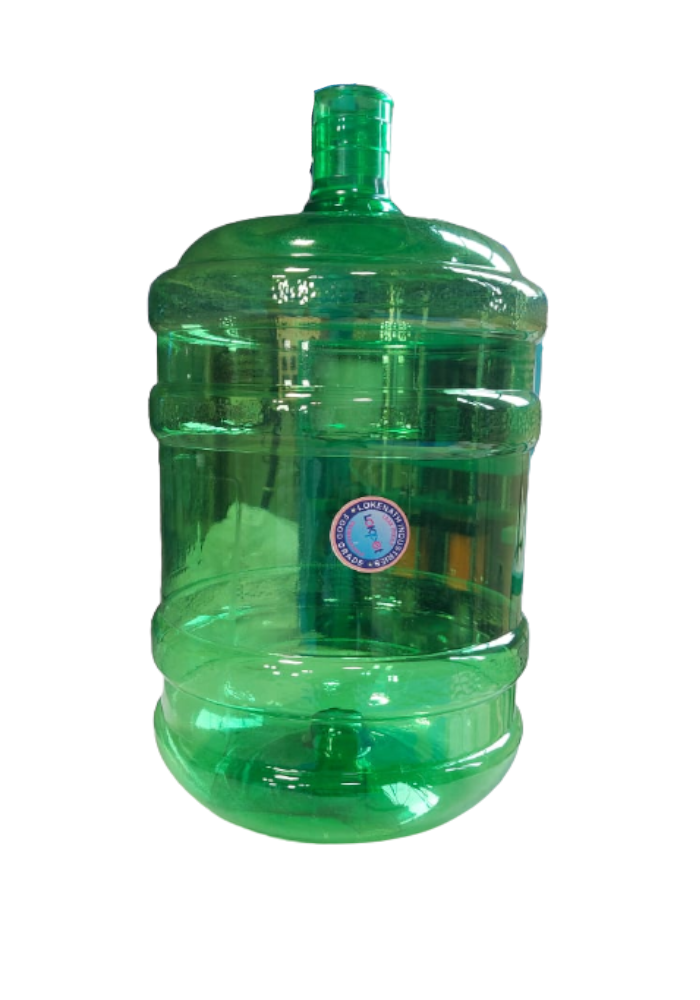 Plastic Green Drinking Water Push Jar, Capacity: 25 Ltr