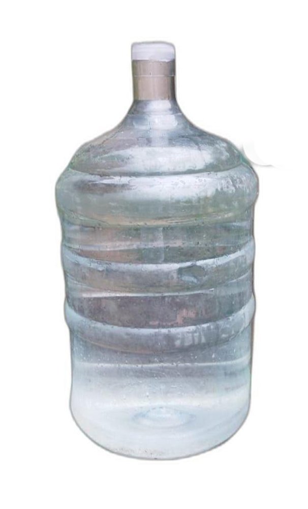 Plastic Transparent 20L Packaged Drinking Water Jar, Size: 28 Inch Height