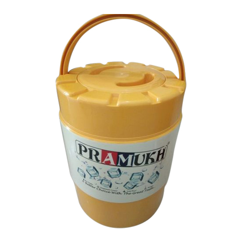 Pramukh Yellow And White Insulated Water Jugs, Capacity: 18 Litre