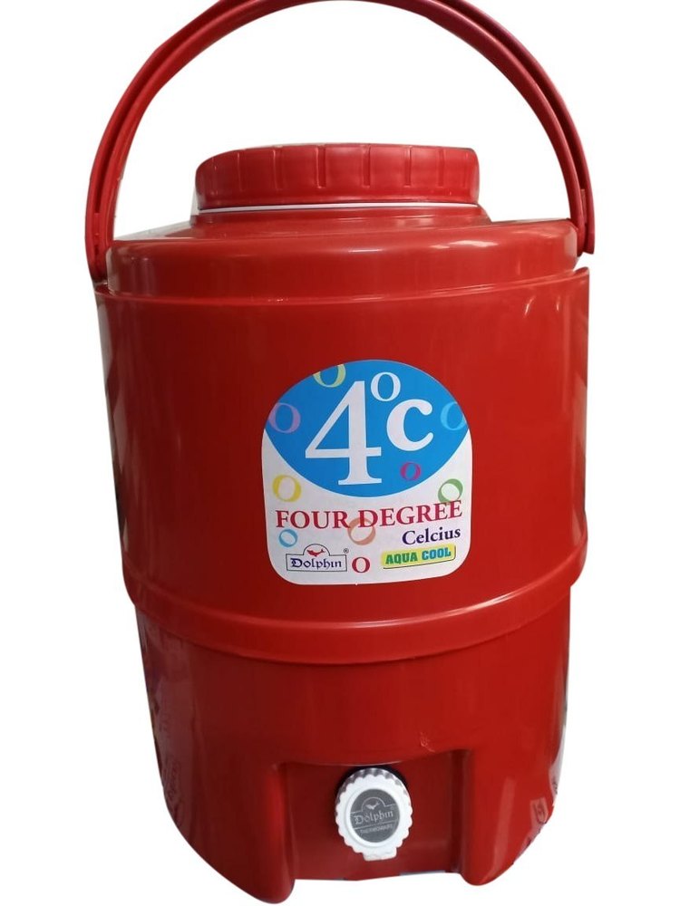 Red Dolphin Insulated Plastic Water Jug, Capacity: 15L