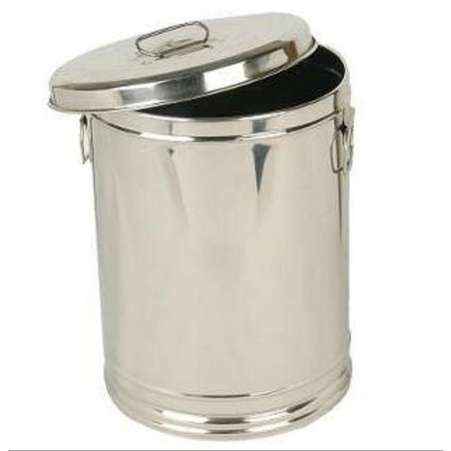 Round Stainless Steel Storage Container, Thickness: 10 mm, Capacity: 25 Litre