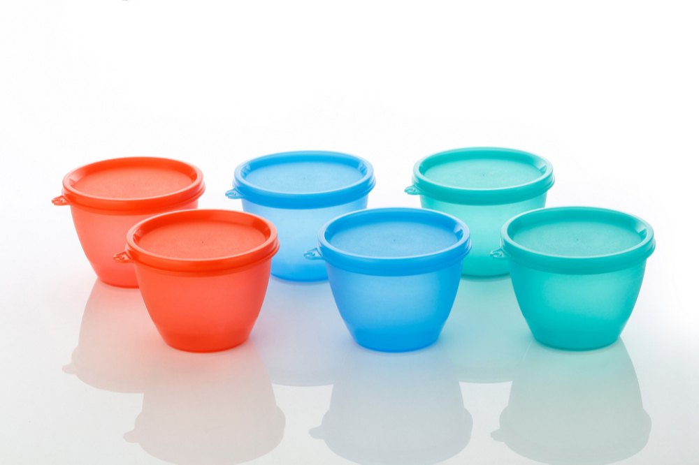 Plain Plastic Food Storage Container Set of 6 Pieces - 500 ml Each, Packaging Type: Box