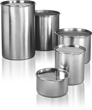 Silver Stainless Steel Containers, Material Grade: 304 And 316, Size: 5 Ltr To 210 Ltr