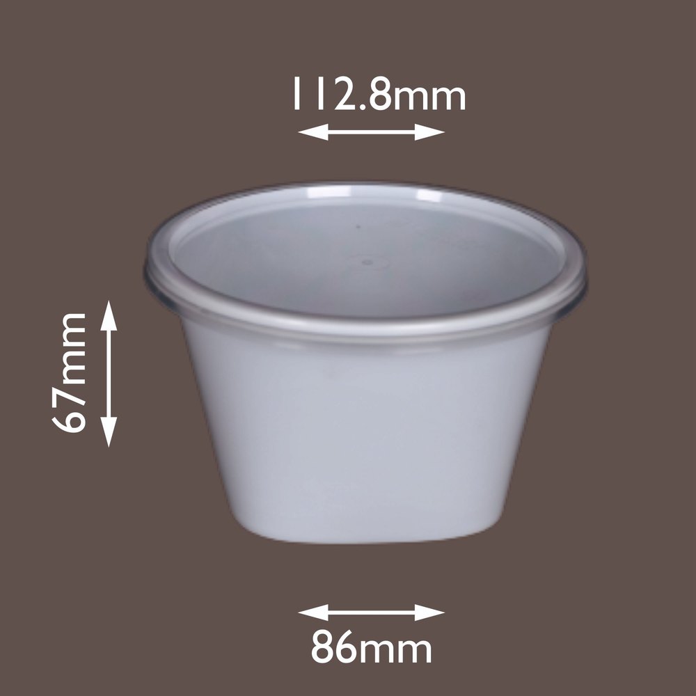 Round Transparent 500ml Food Packaging Container, Packaging Type: Box