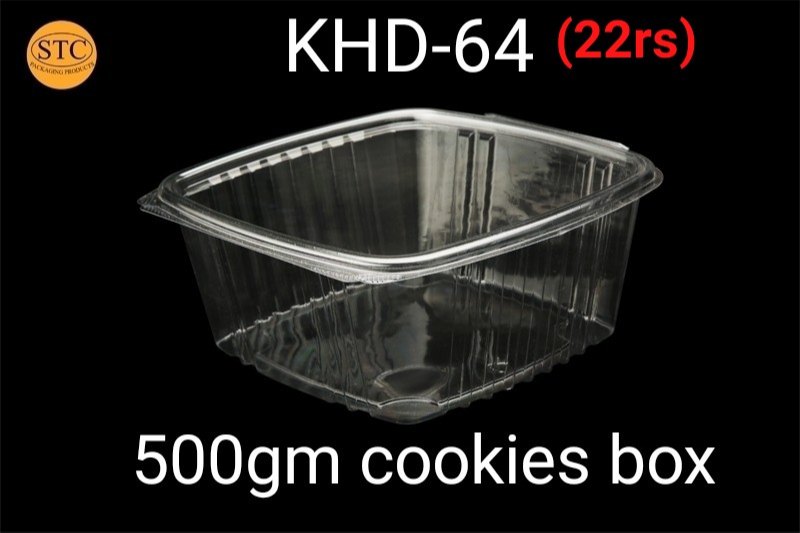 Transparent Plain KHD- 64 Cookie Box, For Packaging, Size: 500 Gms