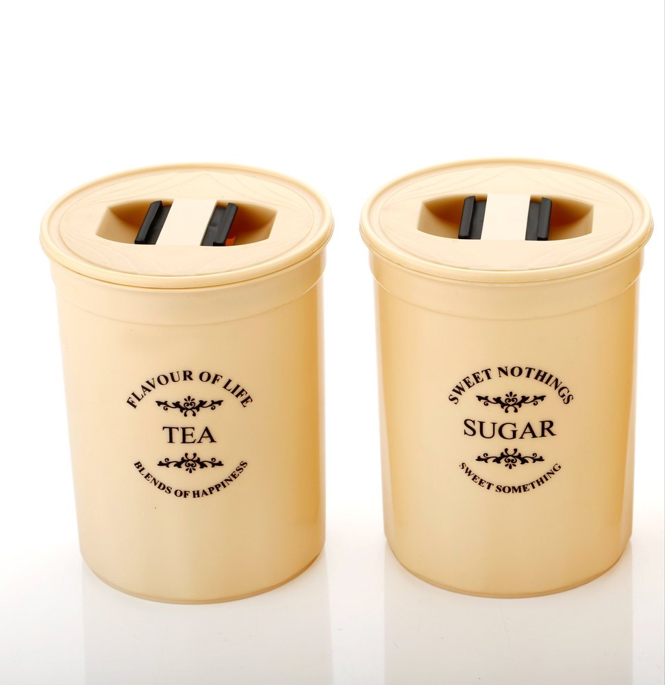 Sugar Plastic Tea Container, Round, Capacity: 900 ml