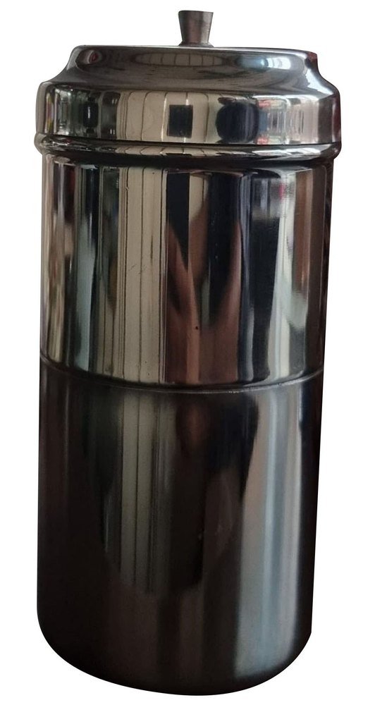 Silver Stainless Steel Coffee Container, Capacity: 2 Liter