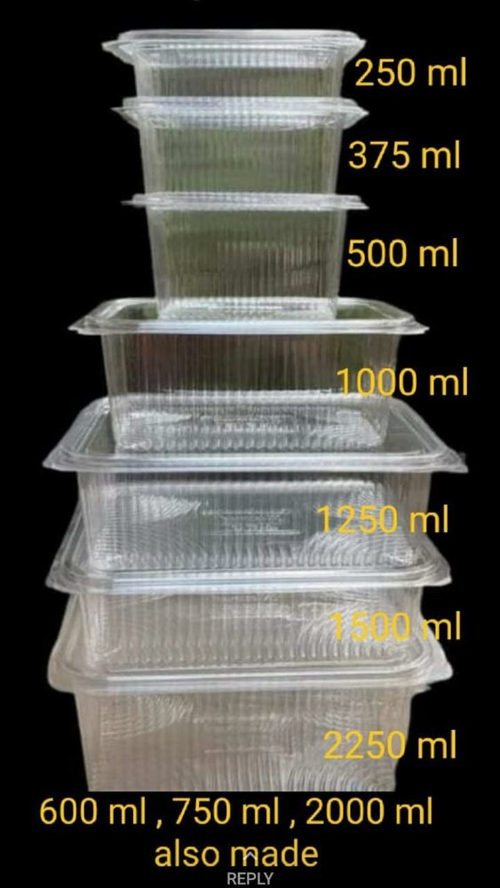 Padma Plastic Transparent Pet Container, For food packaging