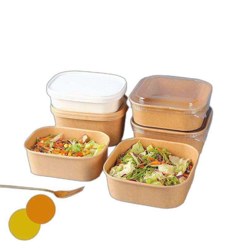 Brown Square Paper Food Container, For Packaging, Capacity: 500ml 650ml 750ml 1000ml