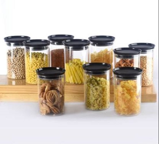 PRAMUKH Plastic 900 ML Airtight Container, Packaging Type: Box, Round