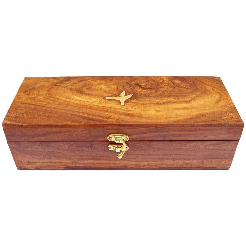 Wooden Tea Box, Rectangular