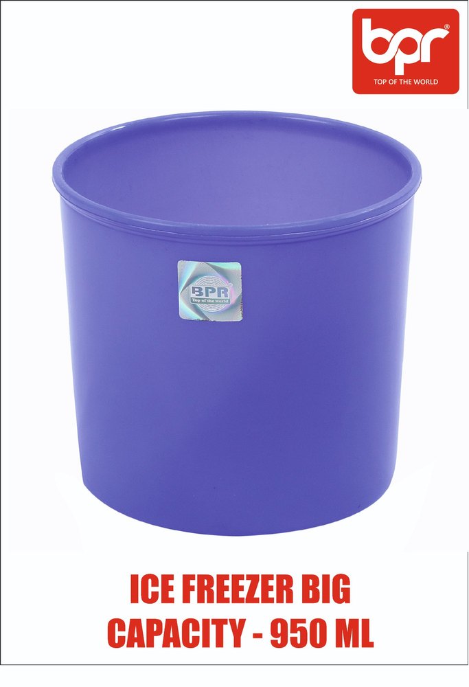 4 Colours Available Pp (virgin Quality) BPR Big Size Ice Freezer Container, Capacity: 950 Ml