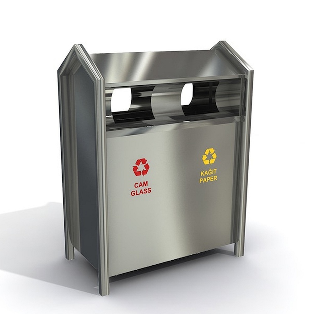 SILVER Stainless Steel Bins, For Out Door, Material Grade: Ss 304