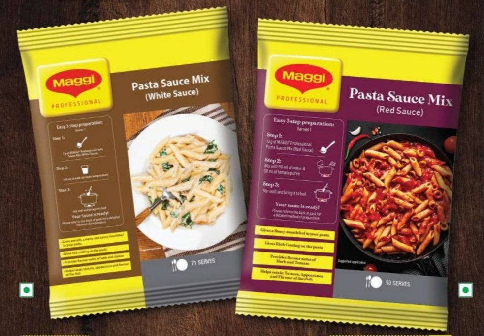Maggi Pasta Sauce Mix ( White & Red Sauce), Packaging Size: 500 Gm Pouch img