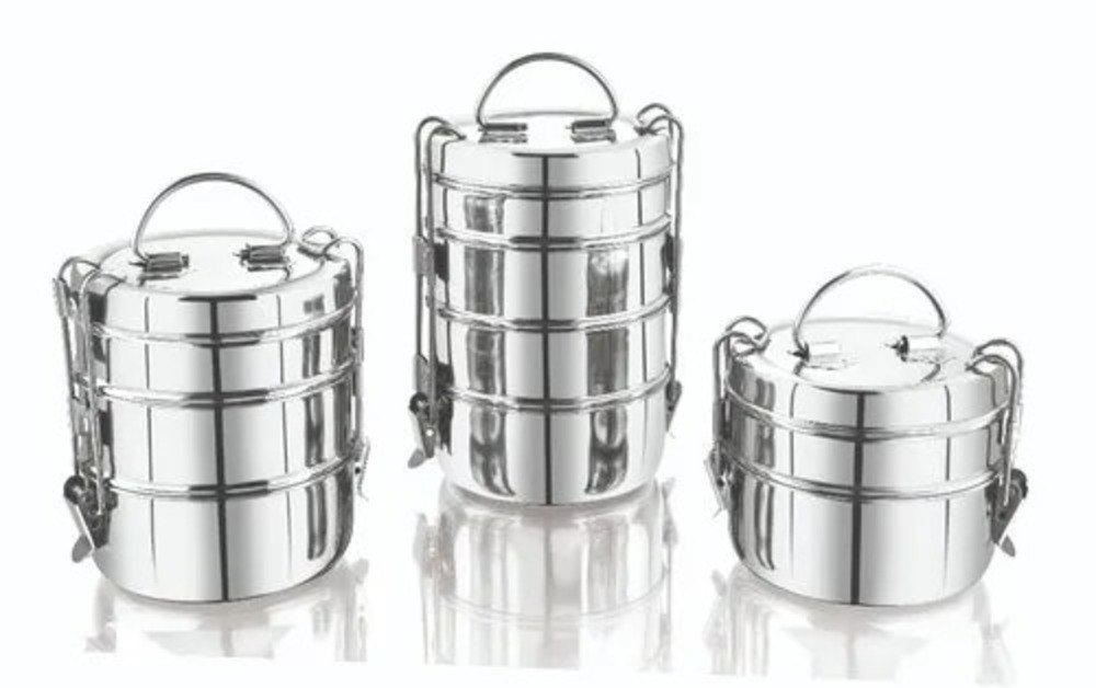 Stainless Steel Clip Tiffin