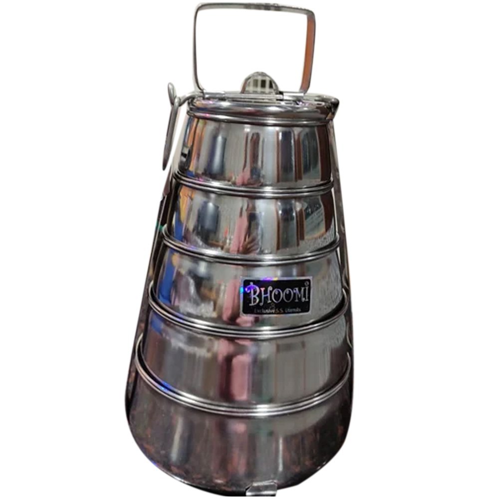 Bhoomi Stainless Steel Food Carrier Tiffin Box, Material Grade: SS304, Capacity: 1kg