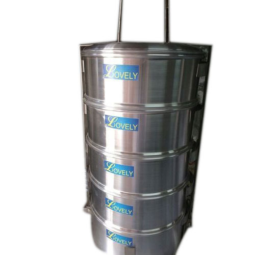 Silver Aluminum Tiffin, Capacity: 2 Kg