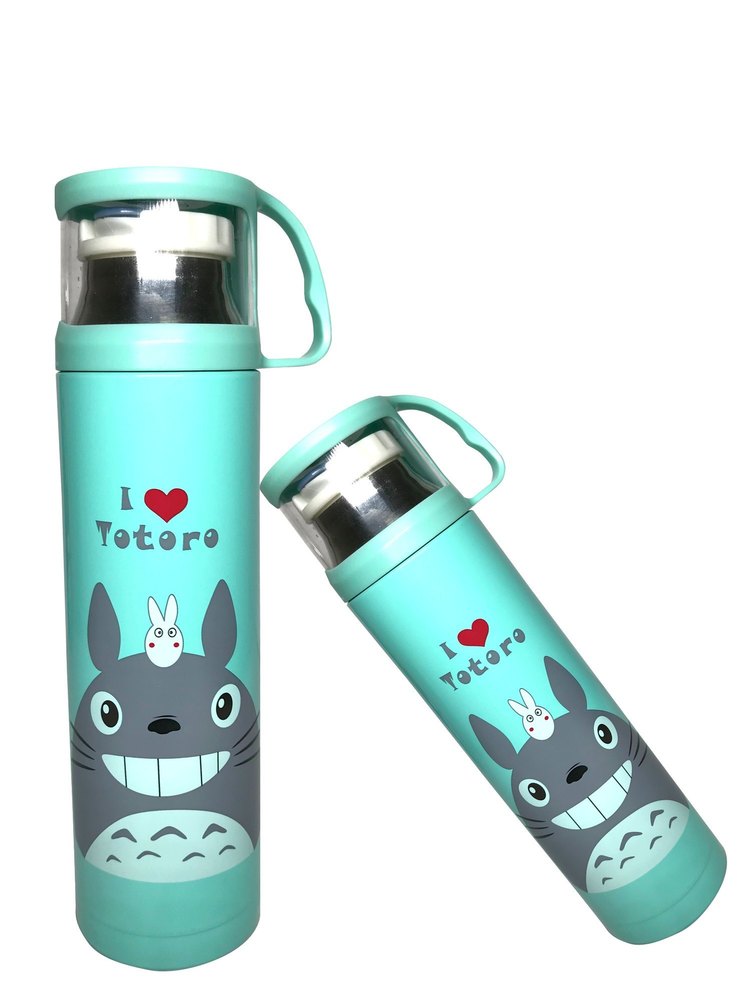 Hot & Cold Bottle For Outdoor Office Kids Water Drink Bottle 500ml Printed Thermos Bottle With Cup