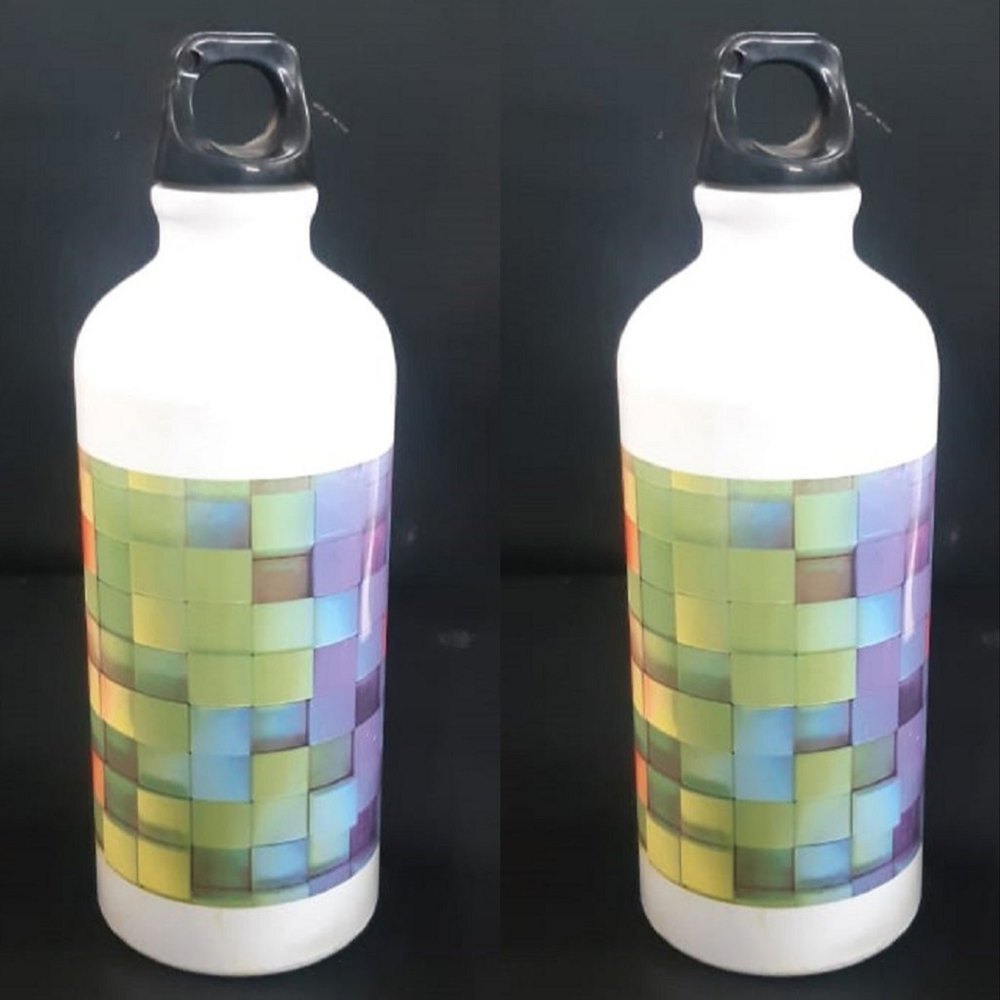 White Printed Promotional Sipper Water Bottle