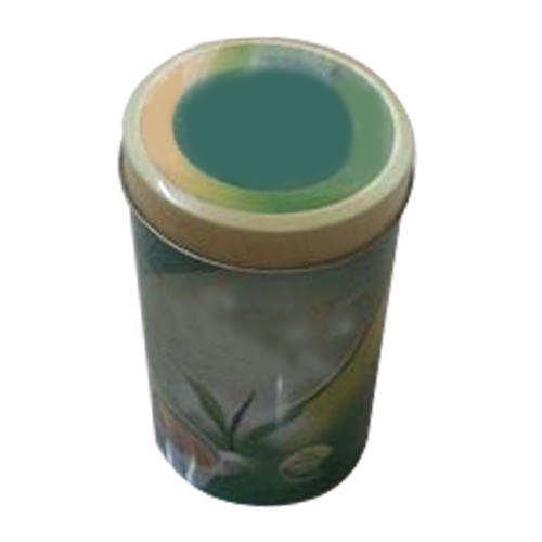 Multicolor Green Tea Tin Container