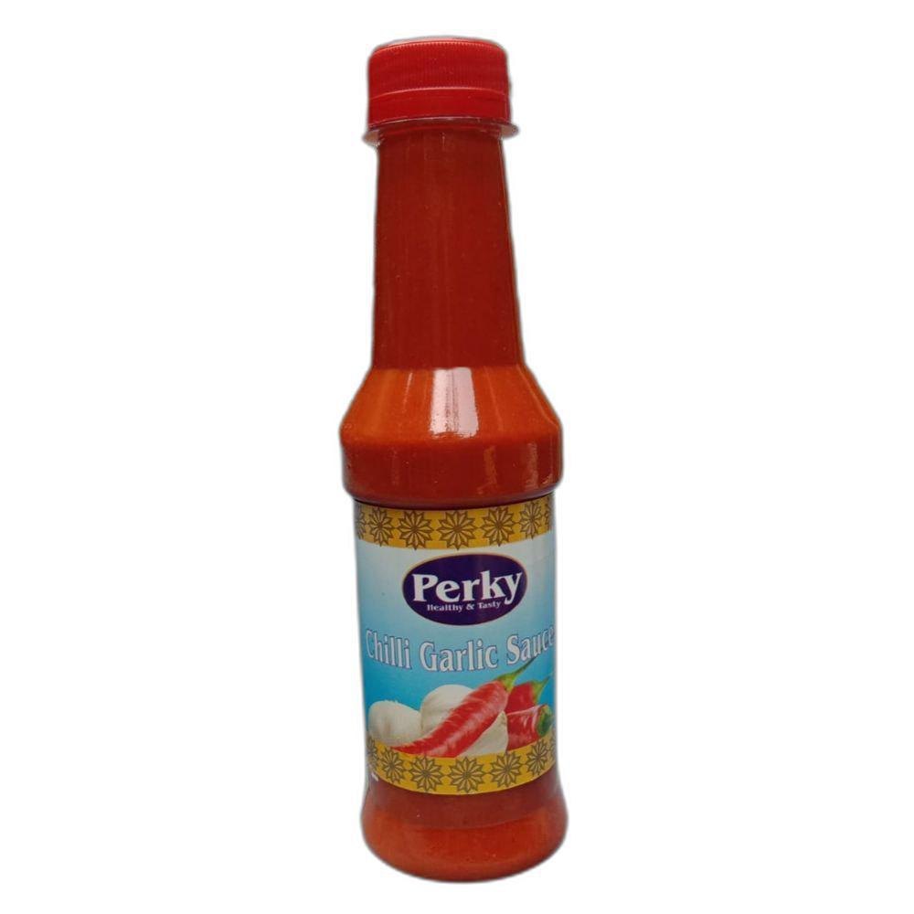 Perky 200gm Chilli Garlic Sauce, Packaging Type: Bottle