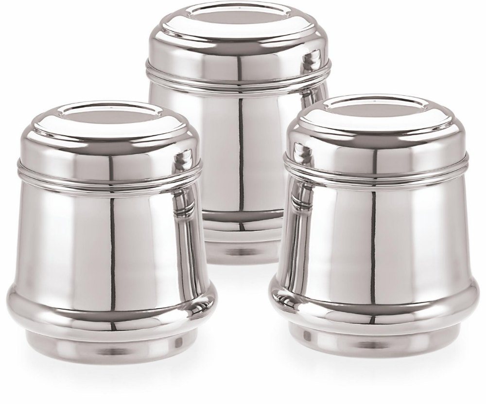 3.Pcs Steel Sweet Canister Large 3 for Home