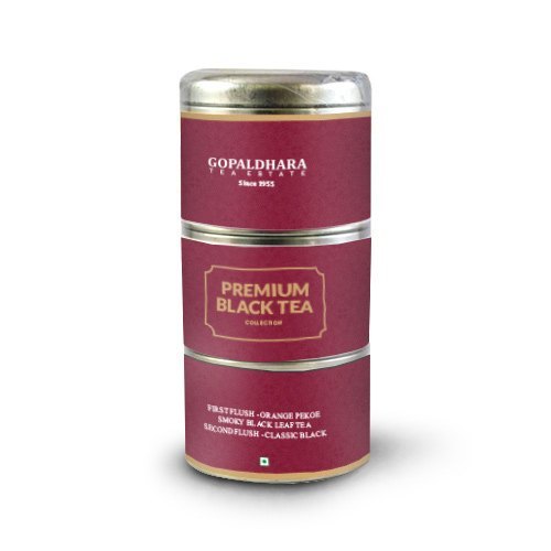 gopaldhara Organic Premium Black Tea Canister MockUp, 100 gm, Grade: Ourthodox