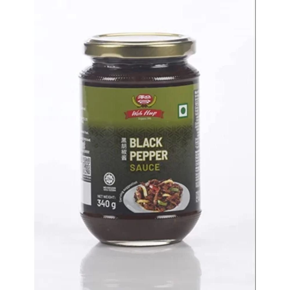 Woh Hup Black Pepper Sauce, 340g, Packaging Type: Glass Jar, Packaging Size: 340gm