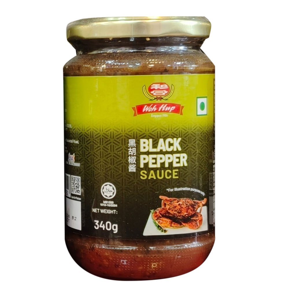 Woh Hup Black Pepper Sauce, Packaging Type: Jar, Packaging Size: 340 Gm img