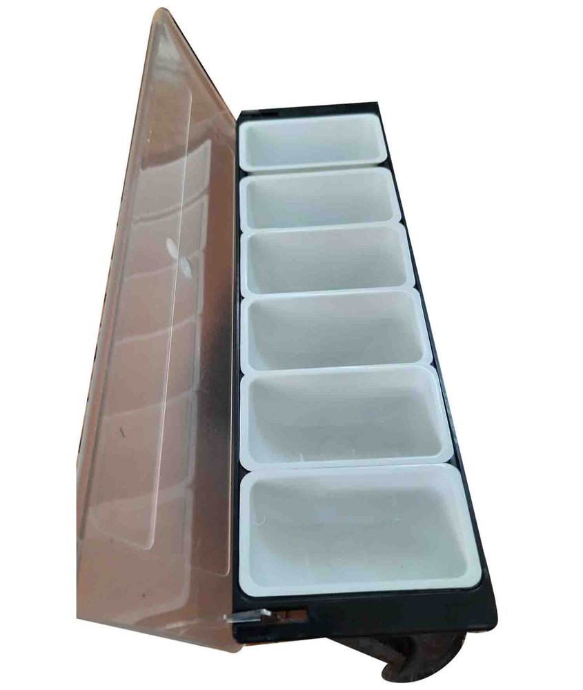 PVC Black Condiment Garnish Box, For Kitchen