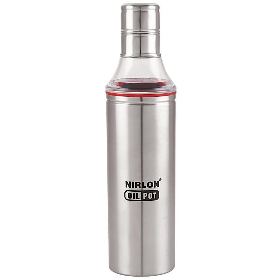 Stainless Steel Oil pot nirlon, For House Hold, Capacity: 1 Ltr