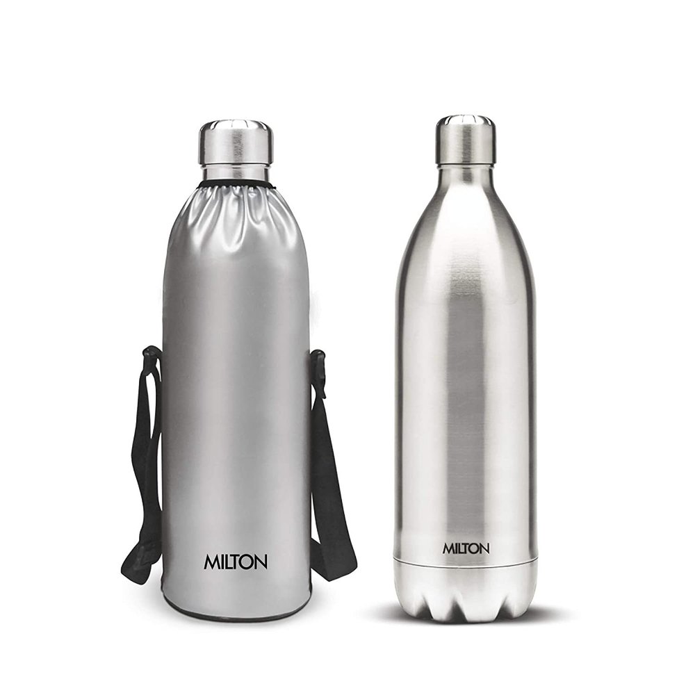 Silver Milton Stainless Steel Bottle, Capacity: 1000 Ml