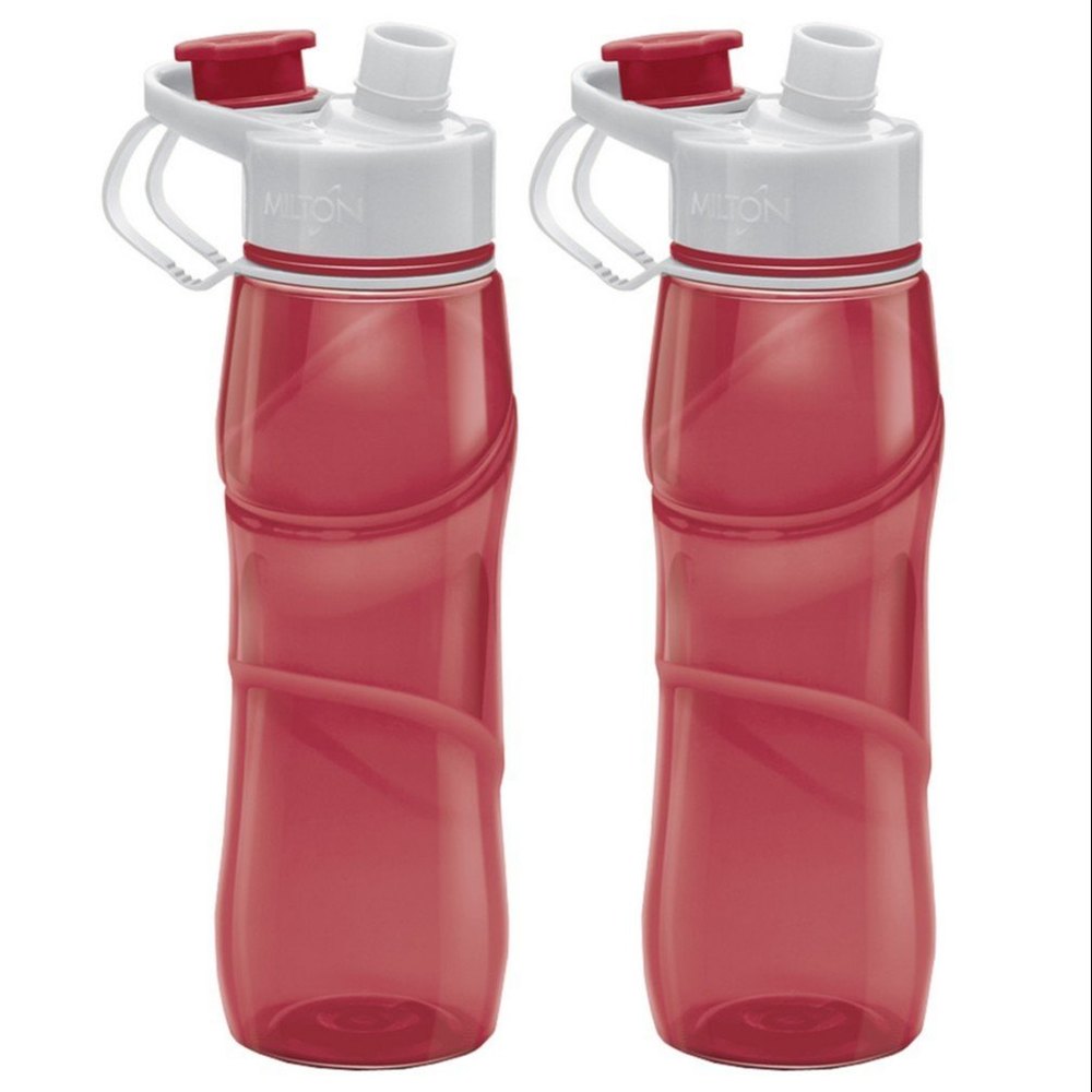 TIRTAN Milton Rave Unbreakable Water Bottle 750 Ml Bottle Set Of 2, Red