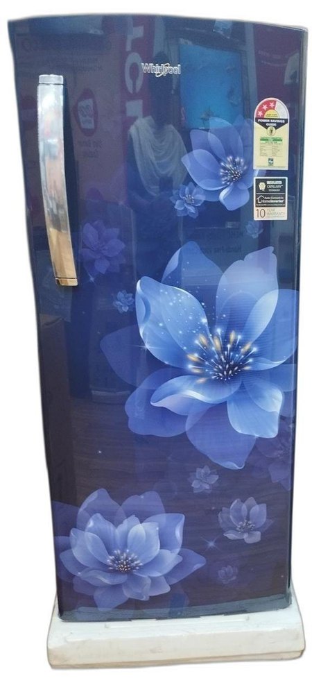 blue Single Door Whirlpool Refrigerator, Capacity: 200-300 L