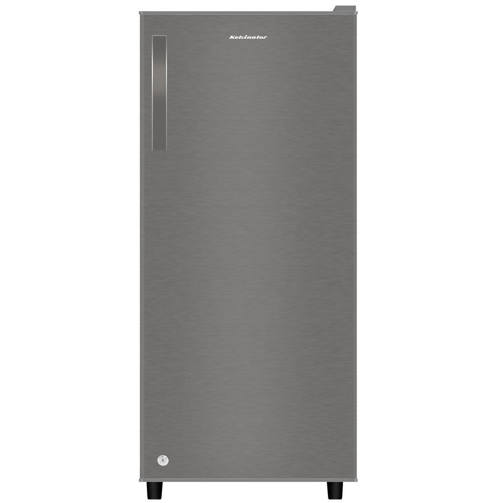 2 STAR Gray 190 Litre Kelvinator Stylistic Hairline Silver Refrigerator, Single Door, Model Name/Number: KRD-A210HSP