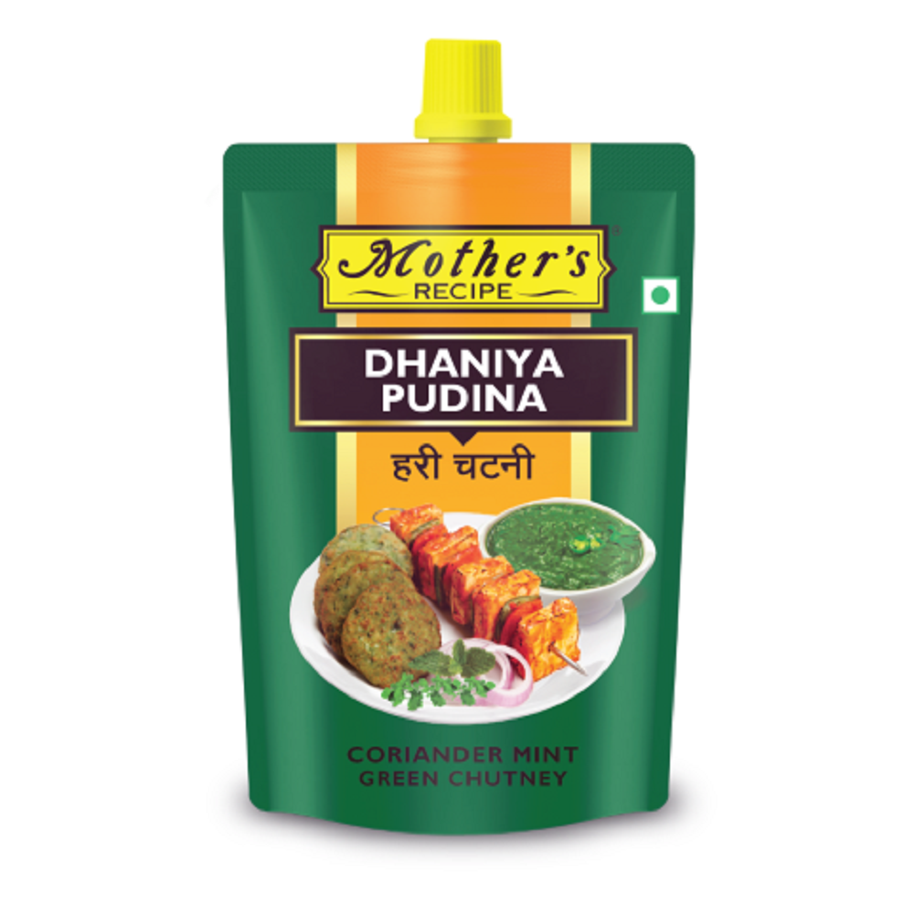 Mother\'s Recipe Green Dhaniya Pudina Chutney, Packaging Type: Packet, Packaging Size: 200g