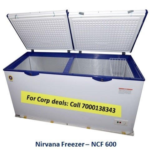 Large Nirvana Hardtop Deep Freezer NCF600, Number of Basket: 1, Refrigerant Used: R134a