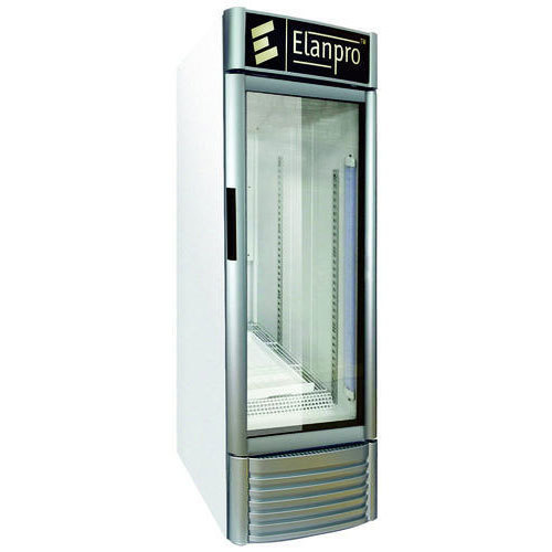 Elanpro White Grey Ecg 305 Vertical Glass Door Cooler, Electricity, Number Of Shelves: Four + 1 Shelf