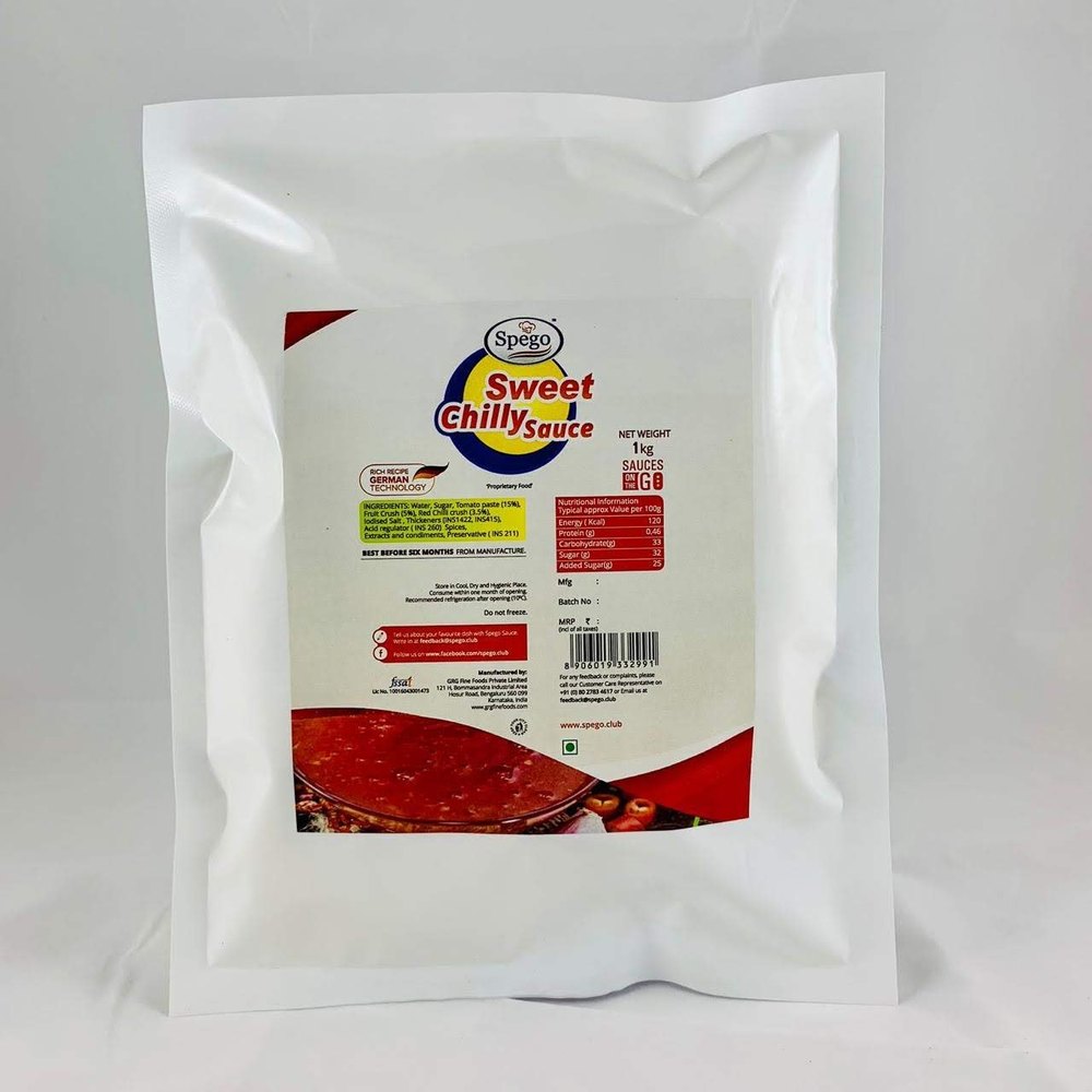 Spego Chilli Sweet Chilly Sauce, Packaging Type: Packet, Packaging Size: 1 Kg img