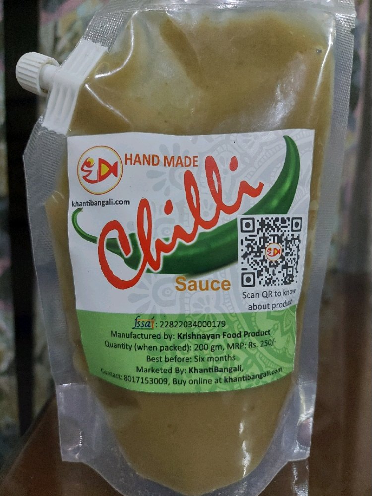 Khanti Bangali Chilli Sauce, Packaging Type: Pouch, Packaging Size: 200 Gm