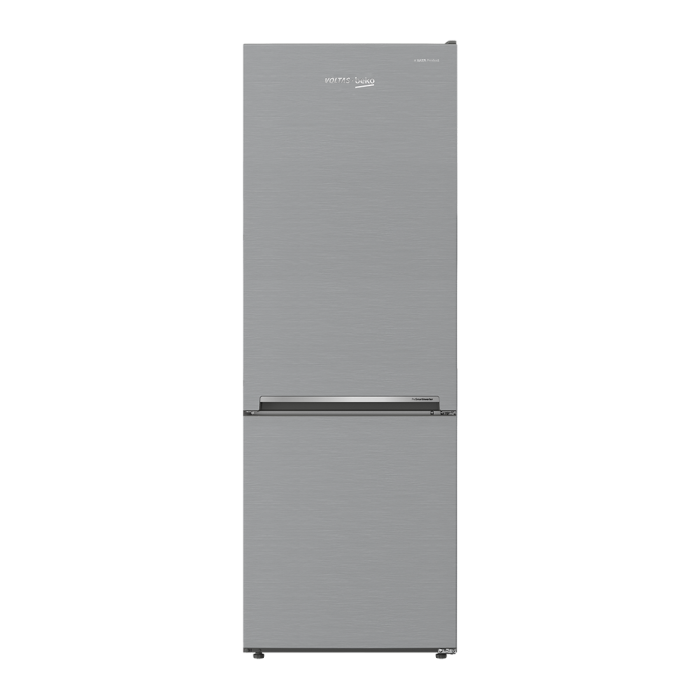 Silver Voltas Beko RBM363IF Bottom Mounted Refrigerator, Double Door, Capacity: 300-400 L