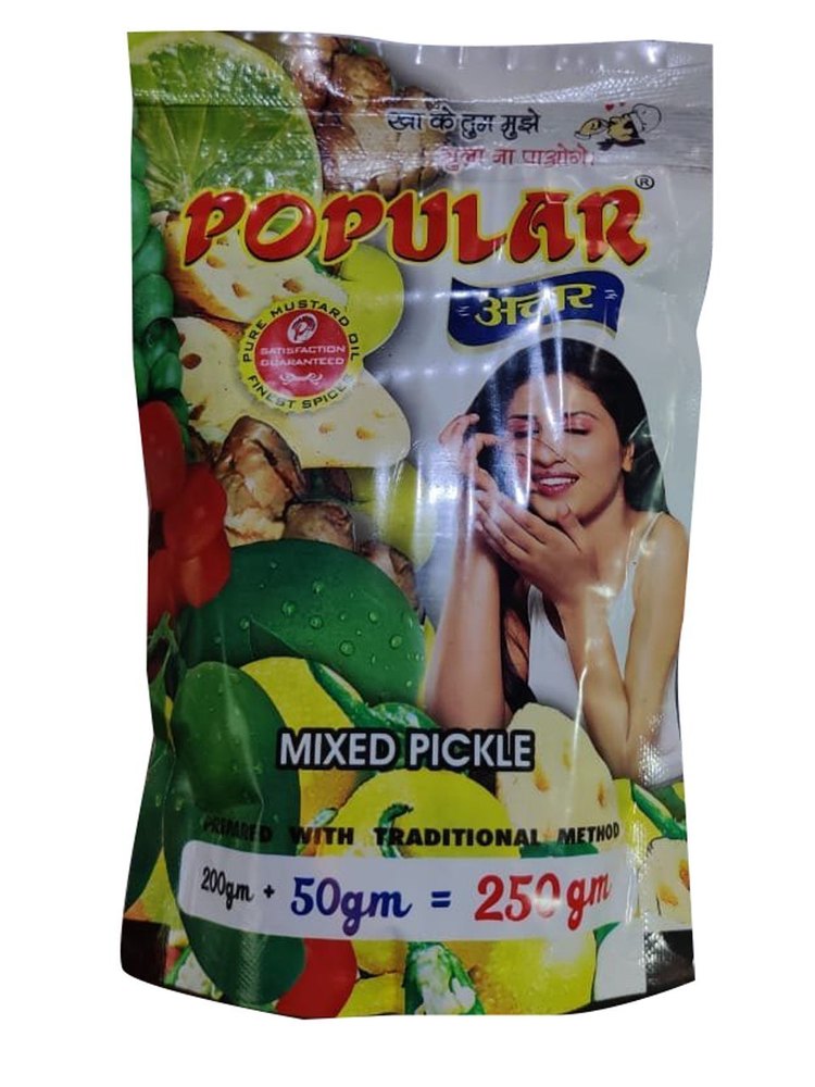 Spicy Mango 250 Gm Mixed Pickle, Packaging Type: Pouche img